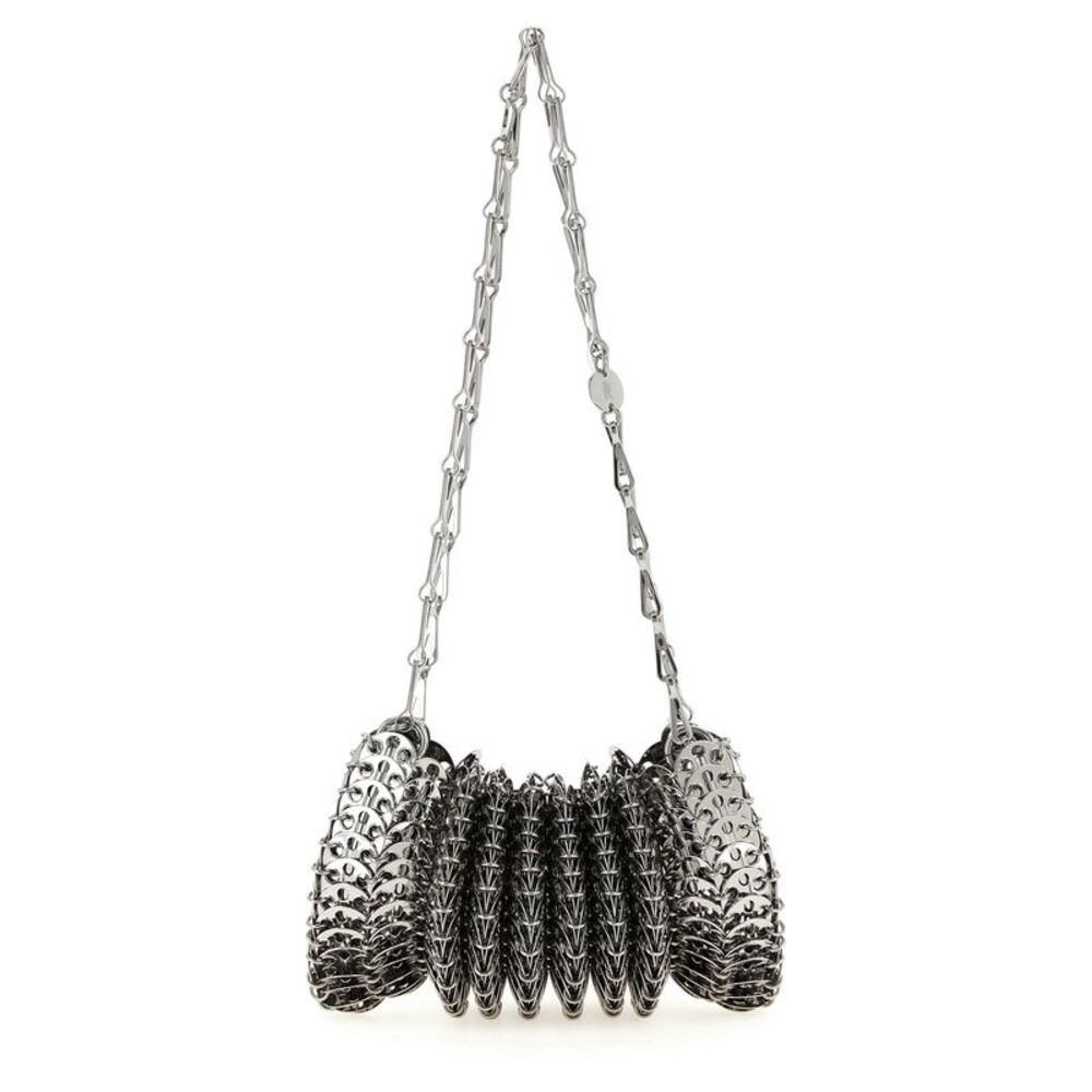 Paco Rabanne Silver Stainless Steel Shoulder Women's Bag